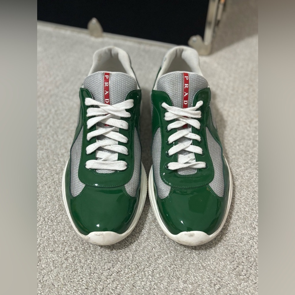Prada Cup Green shoes size 11 very good condition worn a few times